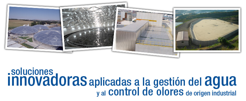 cubiertas para el control de la evaporación. Control de olores, Desodorización